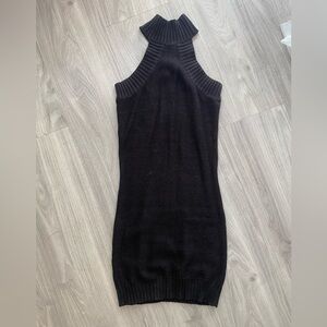 Black turtleneck dress